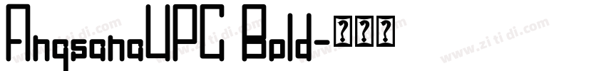 AngsanaUPC Bold字体转换